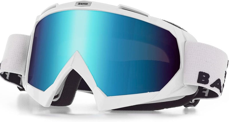 BATFOX Kids Youth Dirt Bike Goggles-Motocross & ATV Riding Goggles for Women Youth,UV400 Anti-Slip Strap,MTB,UTV,OTG,MX Gear - Image 1